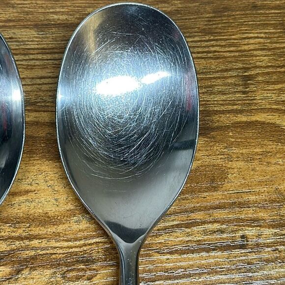 Dansk Anvil Korea set of 2 Serving Spoon and Fork Stainless Steel Flatware - Picture 3 of 7